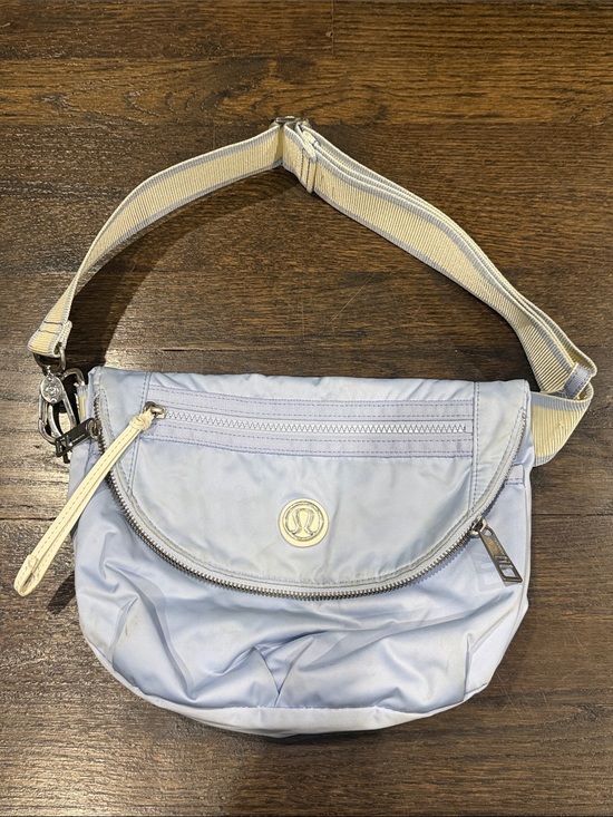 lululemon athletica Handbags - lululemon athletica Light Blue Crossbody with Cream Strap